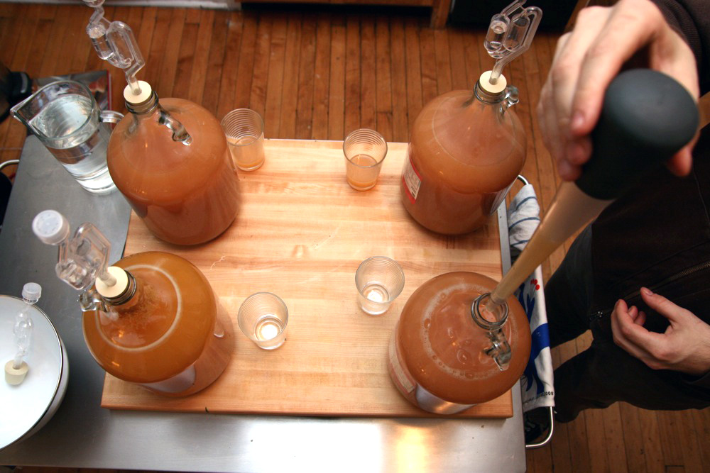 What equipment do you need to make fresh apple juice?