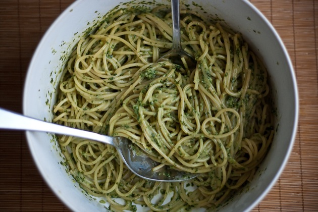 spaghetti with pistou 1